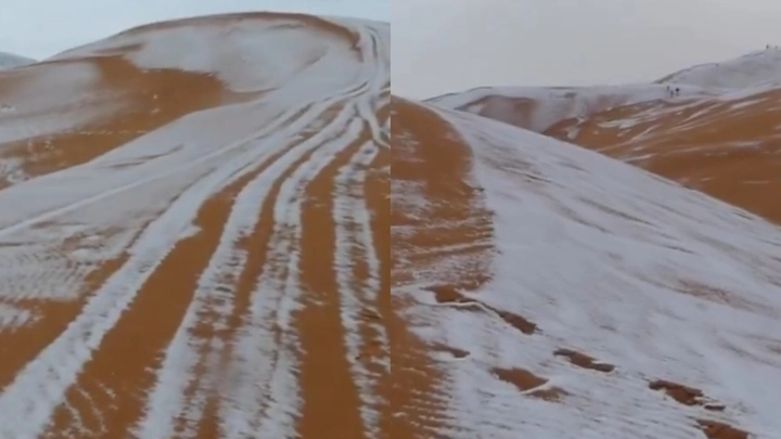 Gurun Sahara Dilitupi Salji