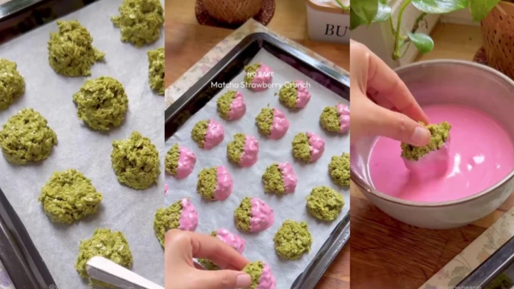matcha strawberry crunch