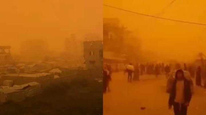 Langit Gaza Bertukar Oren