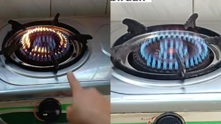 Api Dapur Gas Kekal Biru