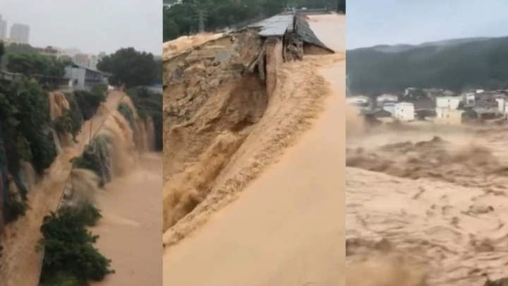 China Dilanda Ribut, Banjir