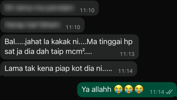 kakak menyamar mama