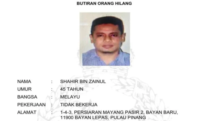 Lelaki hilang sejak bulan lepas