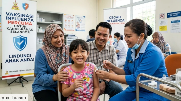 Vaksin Influenza Percuma Selangor 2026: Anak Layak? Semak Syarat Ini