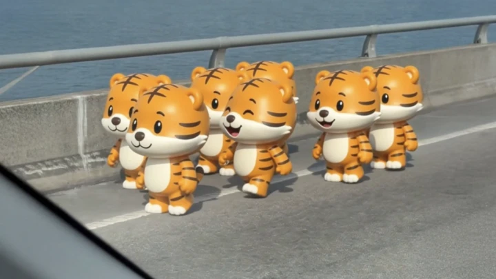 harimau tengah kota