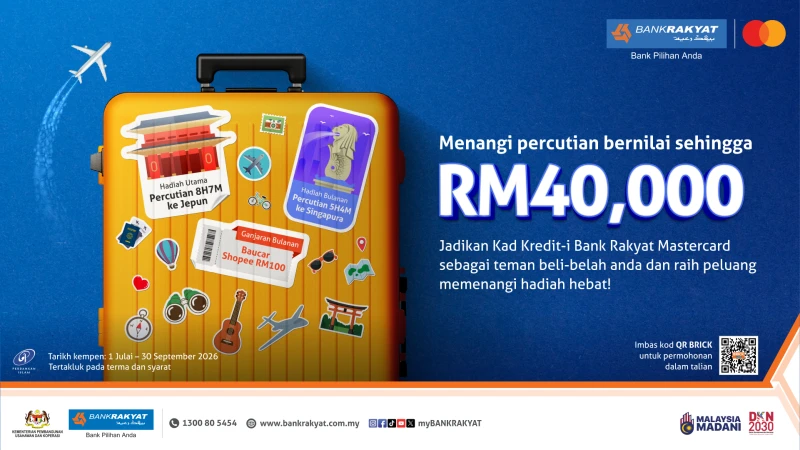 Menangi Percutian Bernilai RM40k Menerusi Kempen 'Mastercard Credit Card Spend Bonanza' Bank Rakyat
