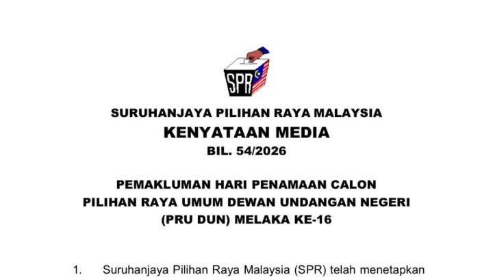 Kertas Penamaan Calon Perlu Diserahkan Sabtu Ini