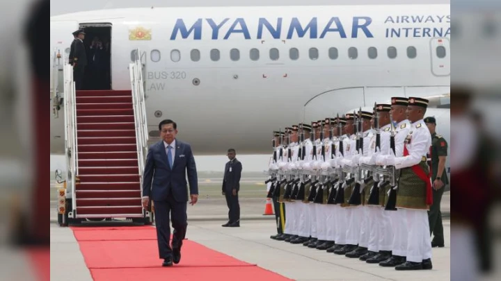 Presiden Myanmar Tiba di Malaysia