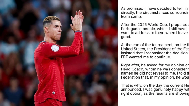 Cristiano Ronaldo Dedah Punca Tinggalkan Kem Portugal